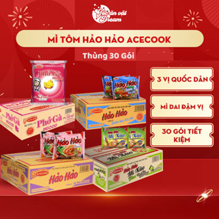 Mì Tôm Hảo Hảo Chua Cay Acecook | Mì Gói Ăn Liền | Thùng 30 Gói thơm ngon