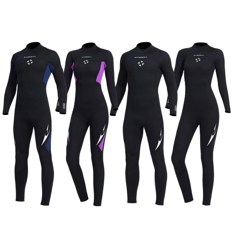 DIVE&SAIL Dive Suit 3MM Nam dày ấm Dive Suit Nữ liền thân Jellyfish Suit Deep Dive Surf Winter Swims
