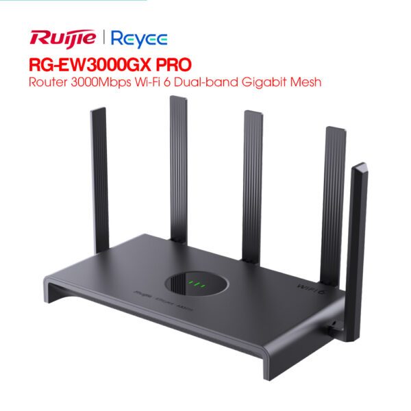 ROUTER WIFI 6 RUIJIE REEYE RG-EW3000GX PRO - Tốc độ Cao, Tín hiệu Mạnh, Hỗ trợ 2 băng tần, Truy cập 