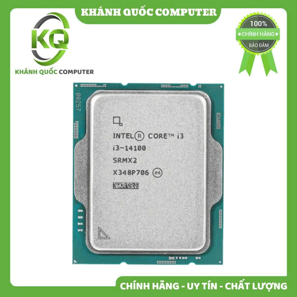 CPU Intel Core i3 14100 (Tray New chưa kèm Fan tản nhiệt) - Viễn Sơn