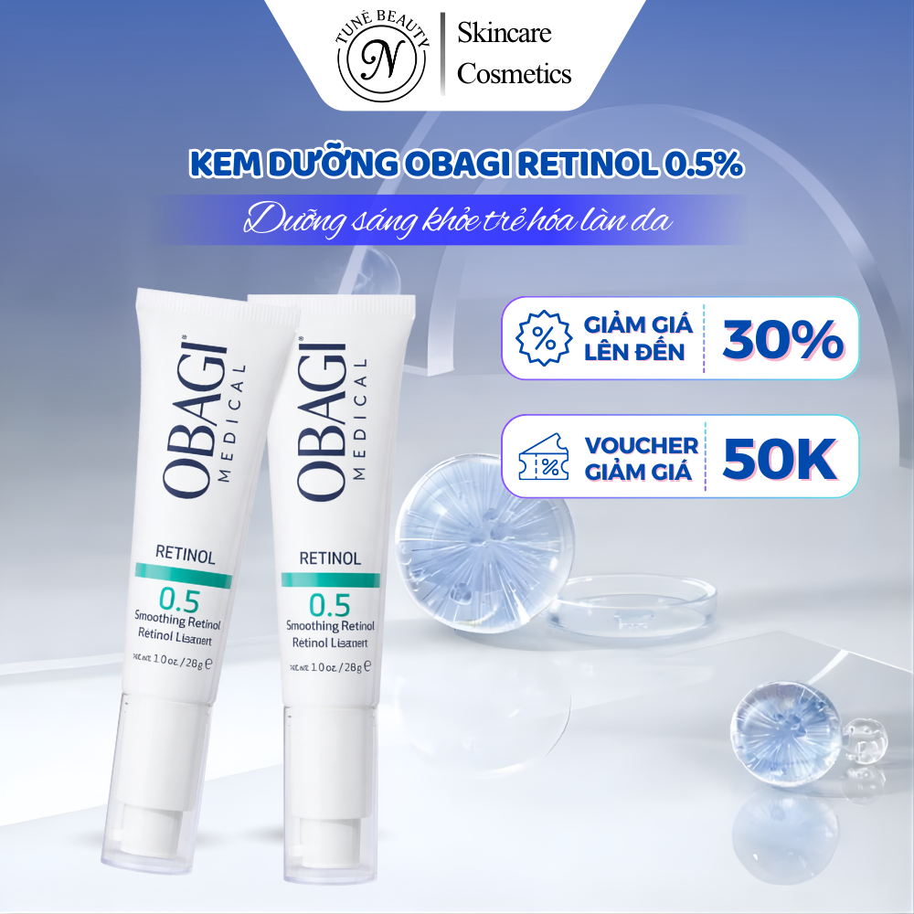 Kem Dưỡng Ẩm Obagi Retinol 0.5 28g Giảm Nếp Nhăn Tái Tạo Da Chống Lão Hóa Cho Da Dầu Và Da Lão Hóa