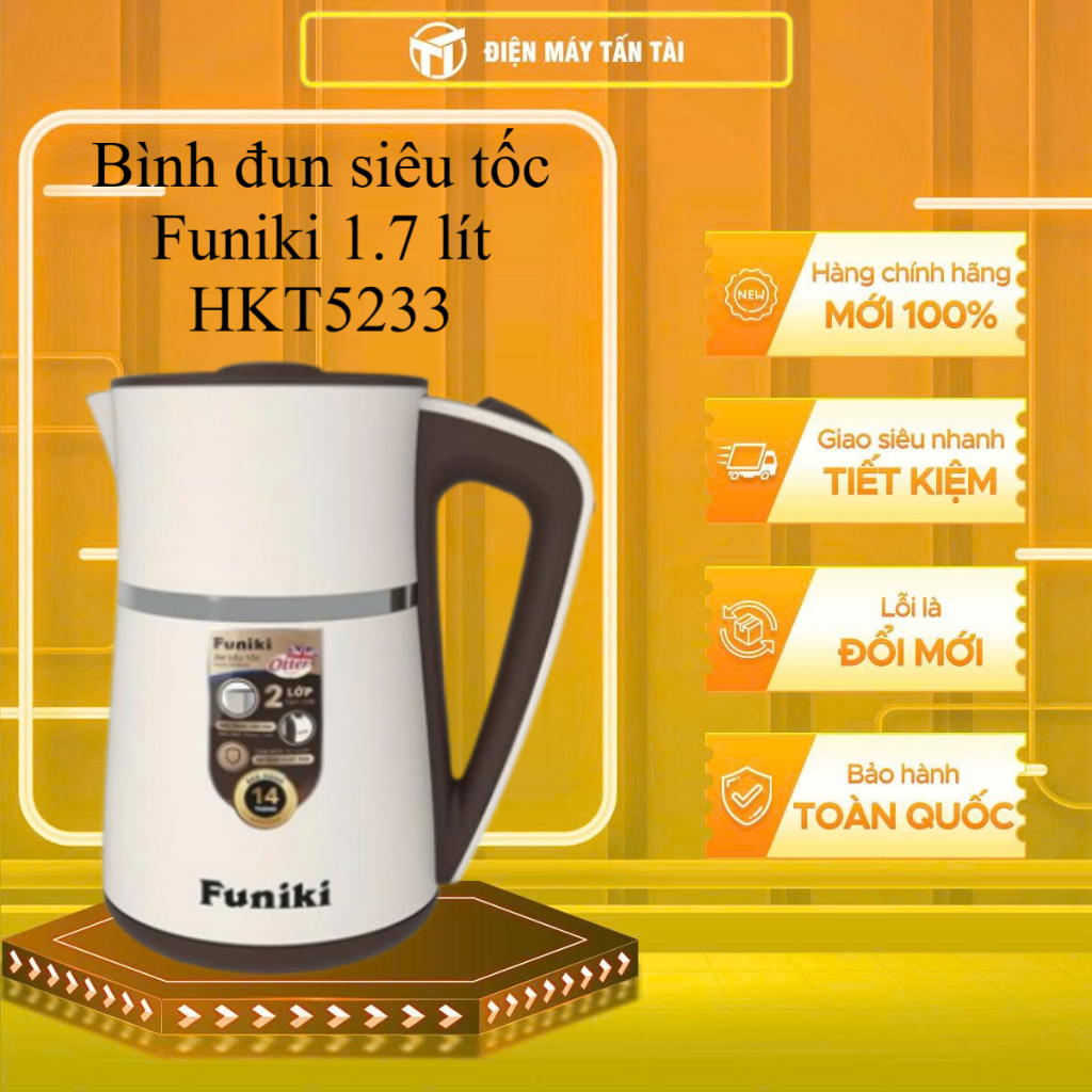 HKT5233 - Bình đun siêu tốc Funiki 1.7 lít HKT5233 - GIAO TOÀN QUỐC