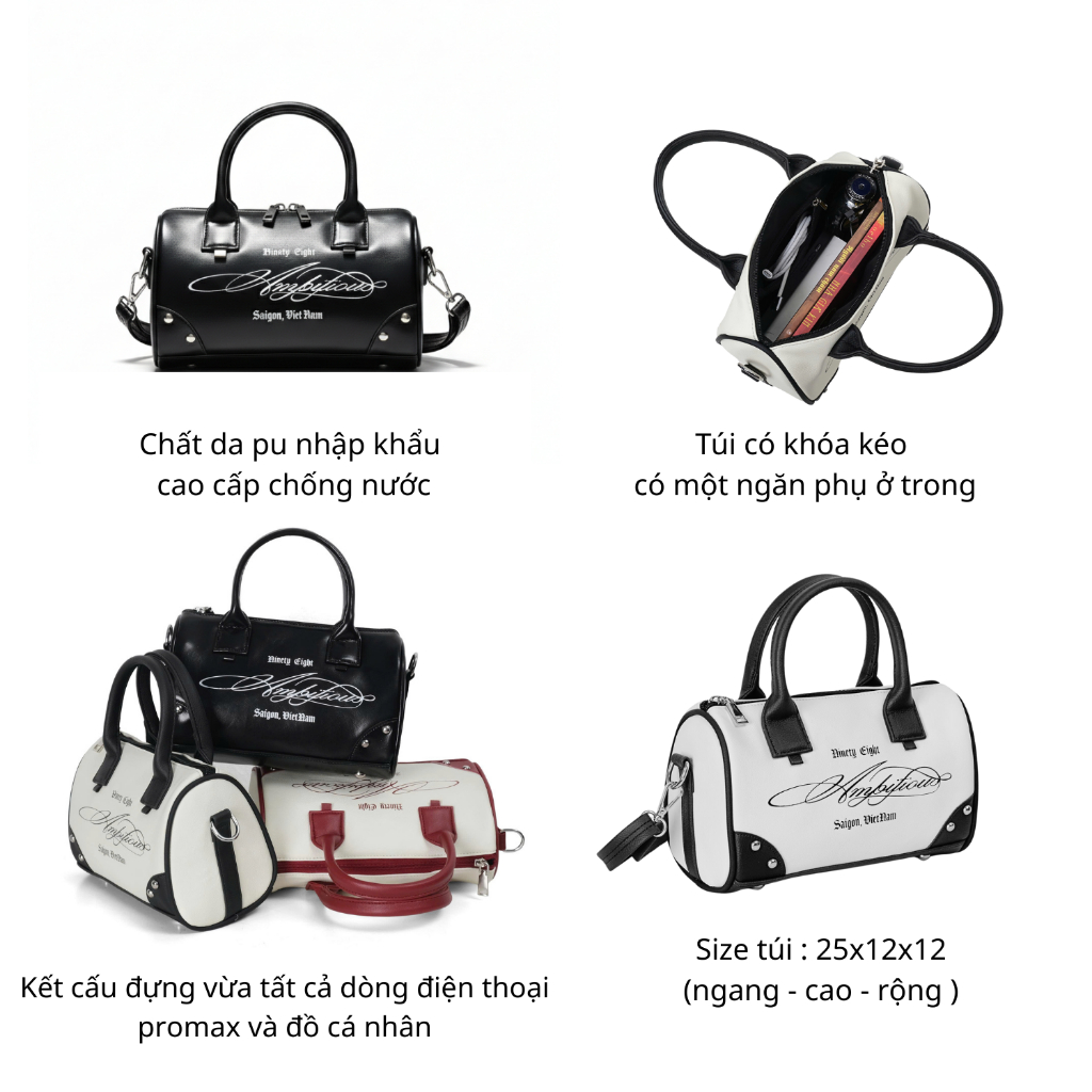 Túi Đeo Chéo Mini Dynamic 98stu Local Brand Chính Hãng Da PU có dây đeo chéo | BigBuy360 - bigbuy360.vn