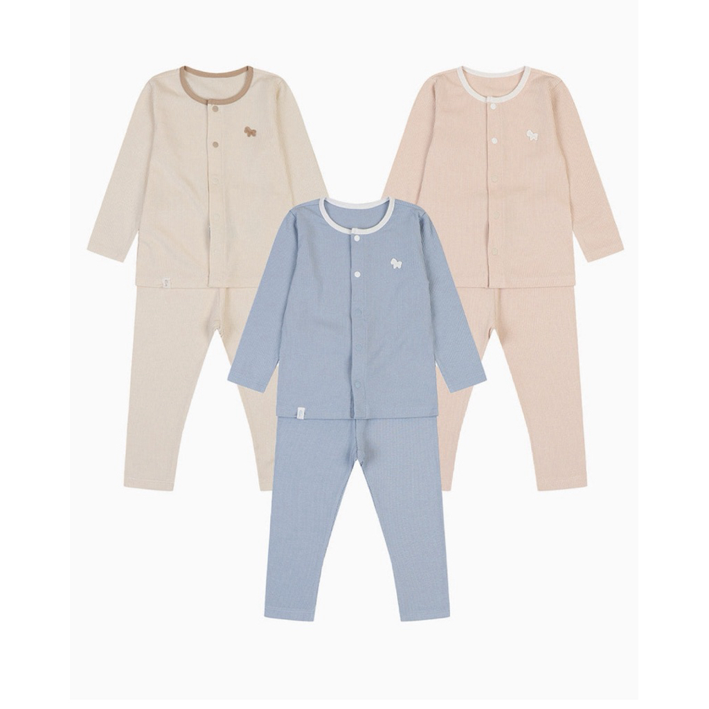 [Blue]Bộ dài tay Ettoi chất cotton Rayon mềm mỏng mát cho bé