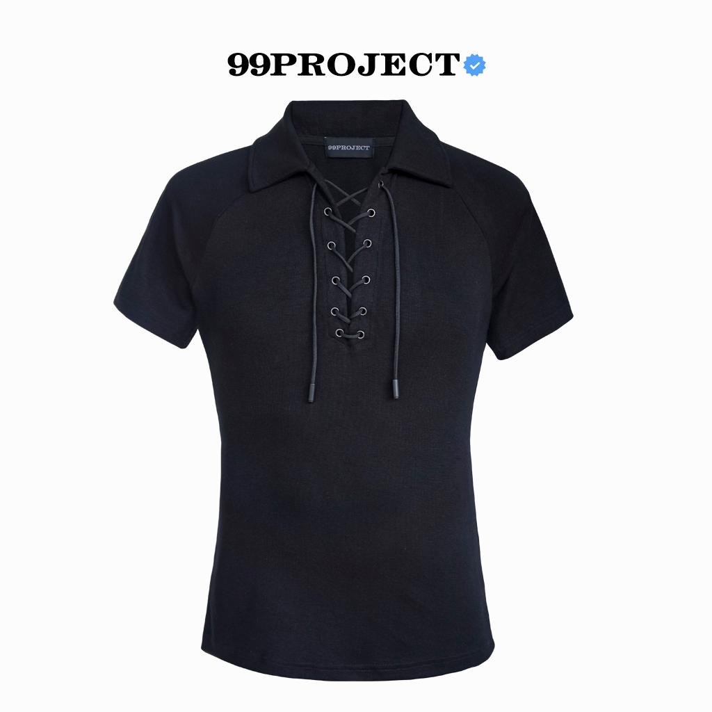Áo Polo Raglan Thun Len Đan Dây Form Slimfit 99PROJECT