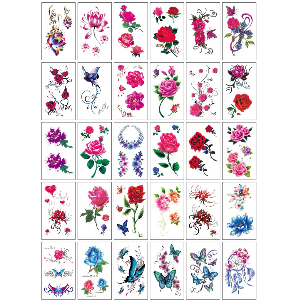 Combo 30 tấm Hình xăm dán mini