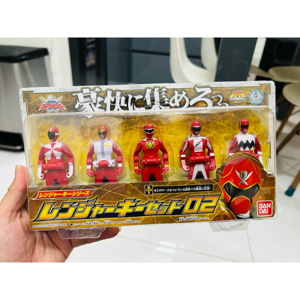 Đồ chơi siêu nhân Power Rangers Gokaiger DX Ranger Key Set 5 Key Bandai