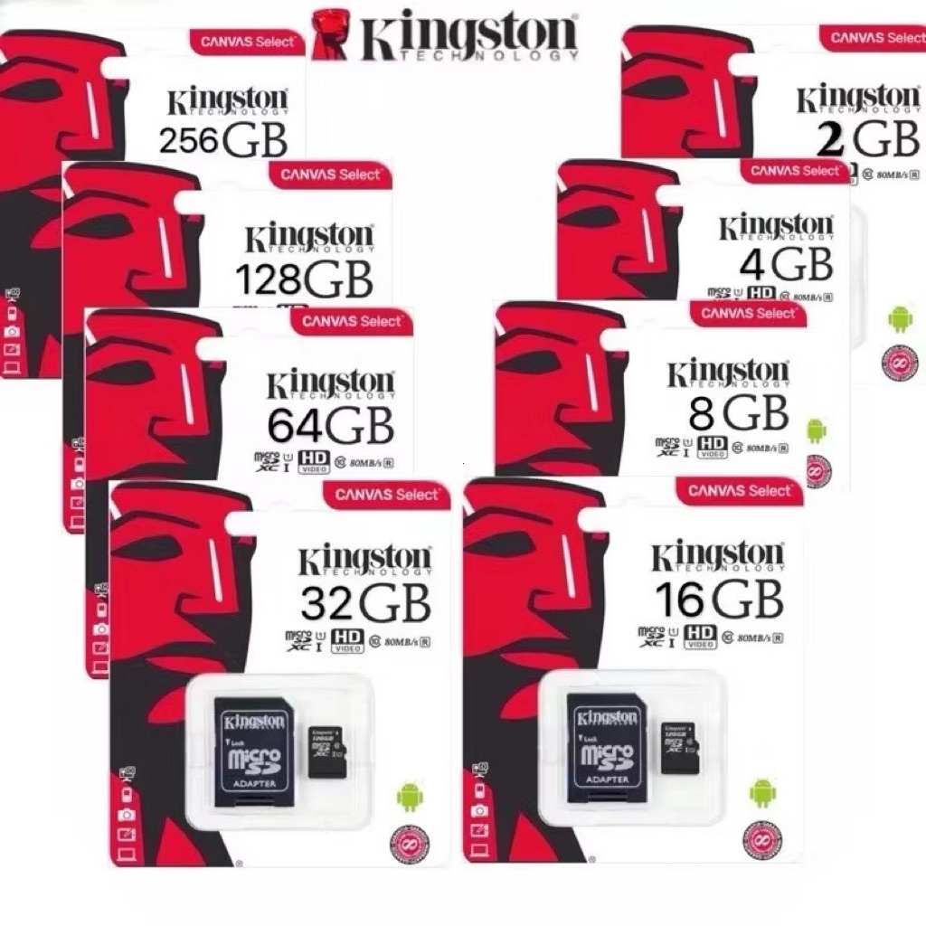 Kingston Micro SD card Memory Card 128GB/256GB/512GB Máy ảnh/Điện thoại di động