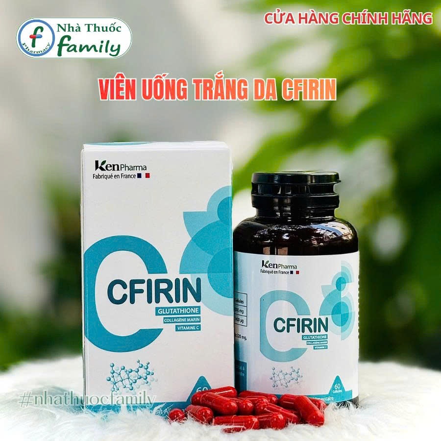 Viên Uống Hỗ Trợ Làm Trắng Da, Sáng Da CFIRIN KenPharma - Hàng Nhập Khẩu Pháp | Chính Hãng
