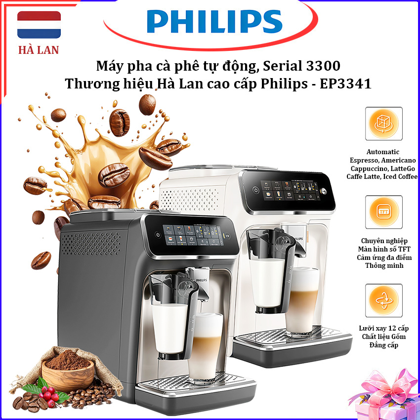 lõi lọc nước máy pha tự động Serial 3300 Espresso, Americano, Capuccino, Latte. Thương hiệu Hà Lan P