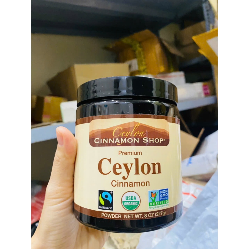 Ceylon Bột quế hữu cơ 100% Ceylon Cinnamon 227g