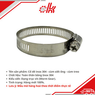 Cổ dê inox 304 - cùm siết ống - cùm treo