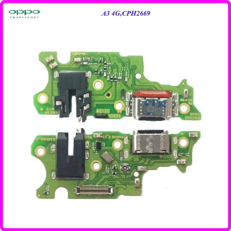 Cụm sạc oppo a3x 4g, bản mạch sạc, bo sạc, dây nguồn sạc, connector charge CPH2641, CPH2681