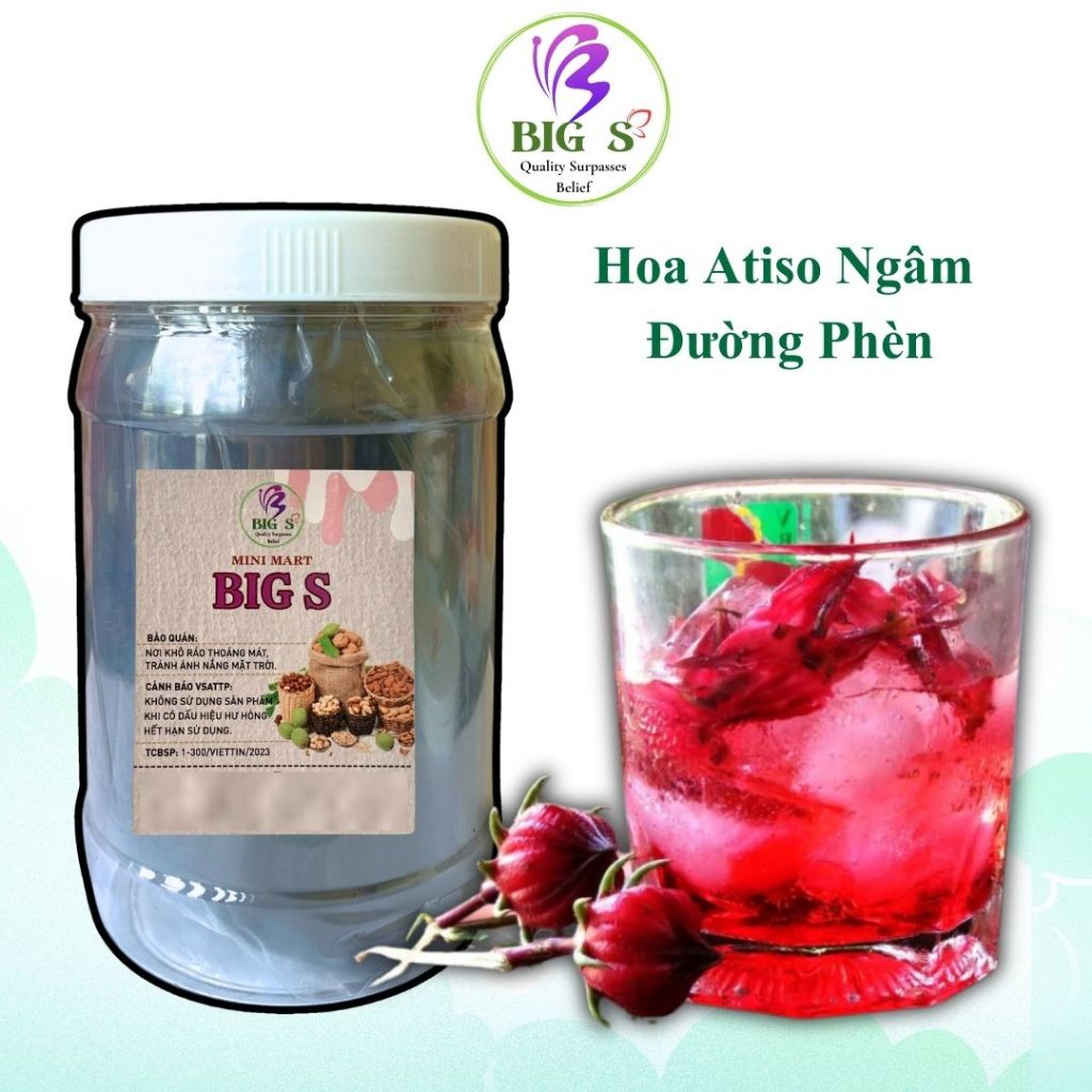 Hoa Atiso Đỏ Ngâm Đường Phèn 1kg - BigS