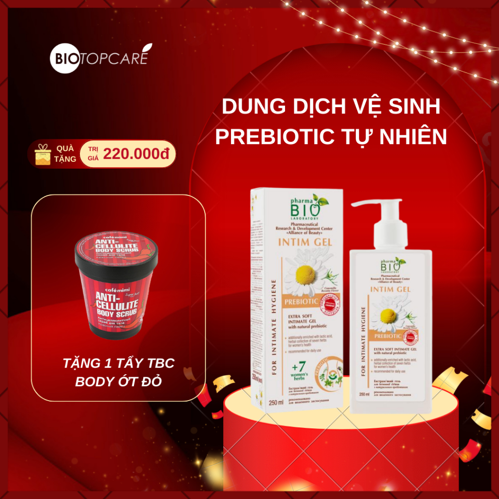 Dung dịch vệ sinh Pharma Bio Laboratory chứa Prebiotic tự nhiên 250ml