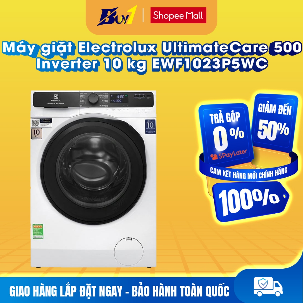 EWF1023P5WC - Máy giặt Electrolux UltimateCare 500 Inverter 10 kg EWF1023P5WC - Hàng chính hãng