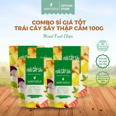 [COMBO SỈ GIÁ TỐT] Combo Trái Cây Sấy Thập Cẩm Không Đường 100g we'natur