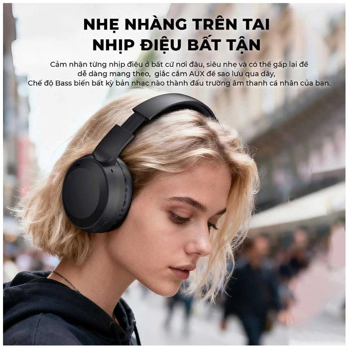 Tai Nghe Bluetooth Chụp Tai HAVIT H603BT/ H603BT PRO ANC  | Pin Trâu | Bass Mạnh | Gập Gọn | AUX 3.5mm | BigBuy360 - bigbuy360.vn