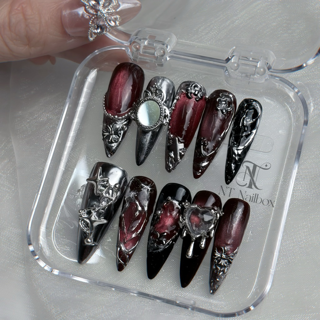 Các mẫu nailbox thiết kế douyin,y2k,usuk ( ảnh shop chụp ) ( lưu ảnh gửi shop báo giá )