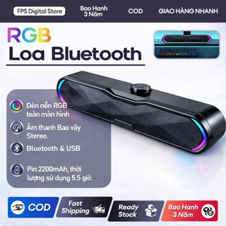 FPS RGB Loa Thanh Soundbar Bluetooth Công Suất 10W Bass Trầm Mạnh Mẽ - Hỗ Trợ USB, Bluetooth