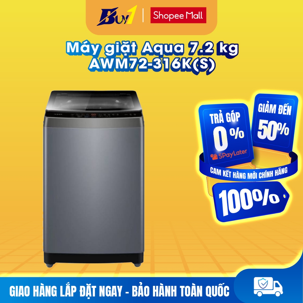 AWM72-316K(S) - Máy giặt Aqua 7.2 kg AWM72-316K(S) - Hàng chính hãng