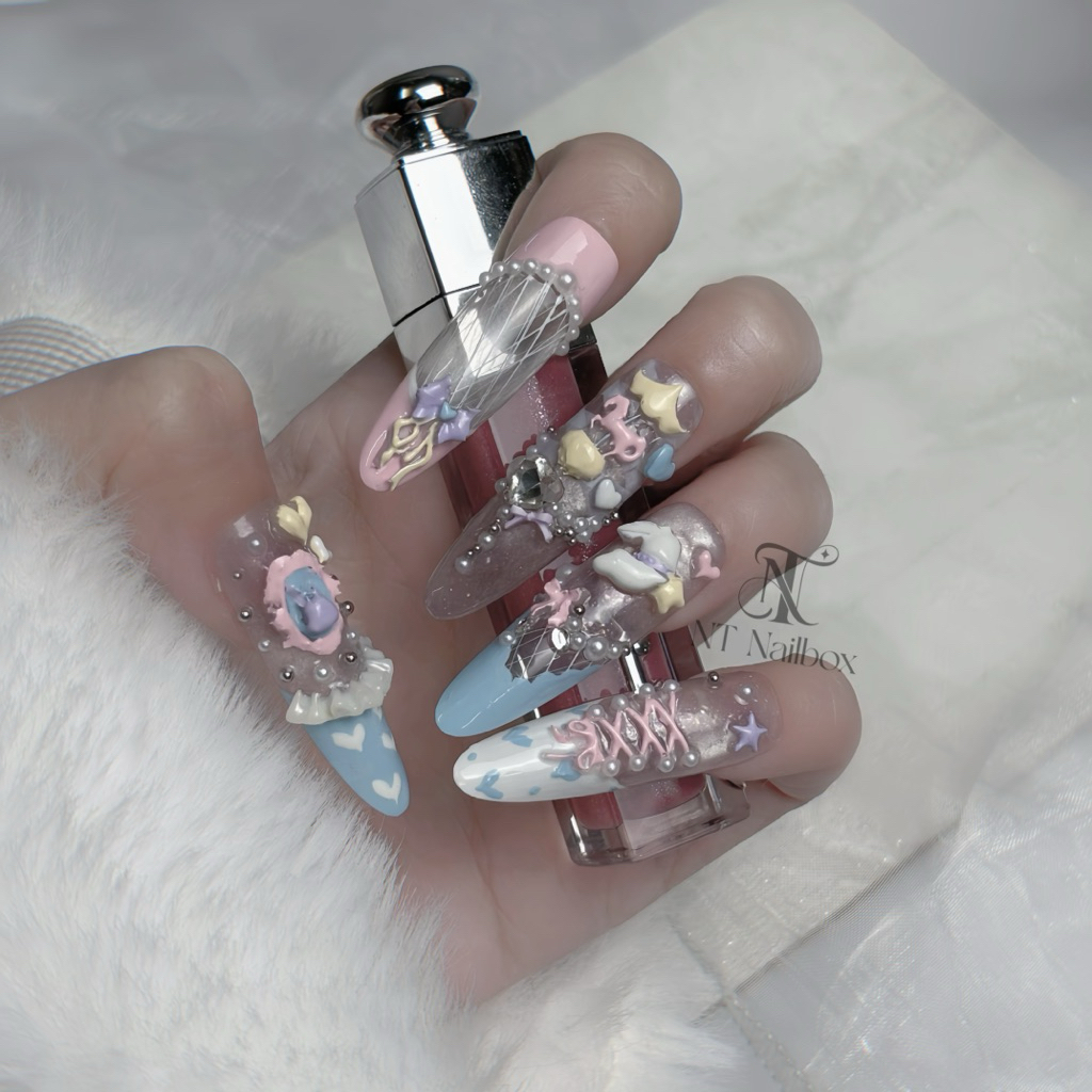 Các mẫu nailbox thiết kế douyin,y2k,usuk ( lưu ảnh gửi shop báo giá )( ảnh shop chụp )