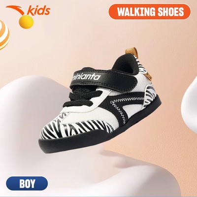 ANTA Kids Giày Tập Đi Bé Trai, Bé Gái Đế Mềm Êm Nhẹ, Chống Trượt, Quai Dán Velcro 312540007U/332520001U