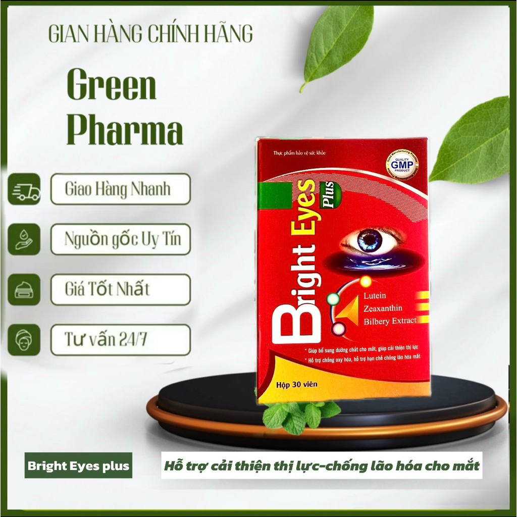 Viên uống Bright Eyes plus bổ mắt , tăng cường thị lực,hộp 30 viên