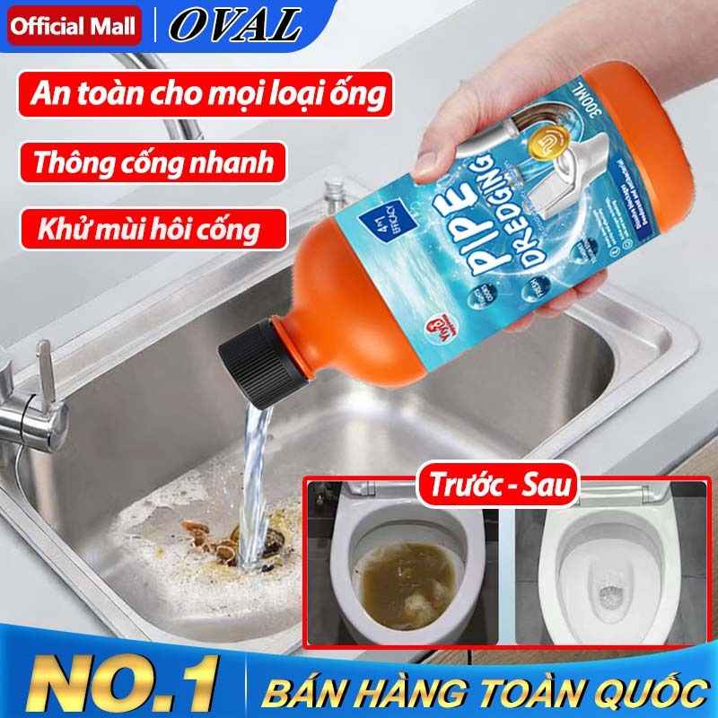 Nước Thông Cống, chất thông tắc đường ống, Làm Sạch đường ống Gel sinh học đa năng, phân giải tóc, Hiệu Quả Nhanh Chóng