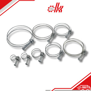 Cổ dê 2 dây bằng sắt , Đai siết ống nước, quai dê cùm siết ống