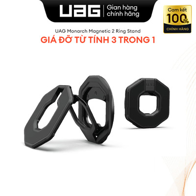 Vòng Giữ Điện Thoại UAG Monarch Magnetic2 Ring Stand – Giá Đỡ Từ Tính 3 Trong 1 Tiện Lợi