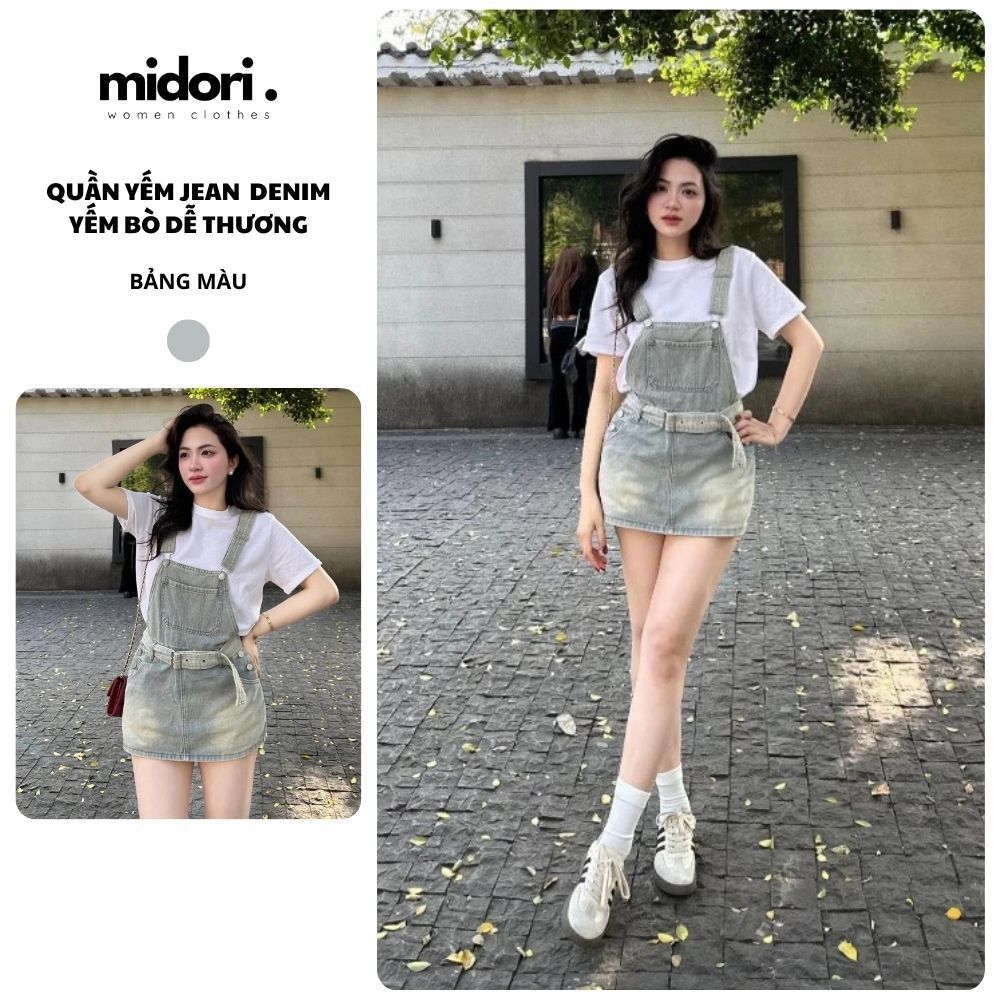 [QCCC] Quần Yếm Denim Lưng Cao, quần yếm Phong Cách Thời Trang siêu sang chảnh siêu dễ thương MS28 | BigBuy360 - bigbuy360.vn