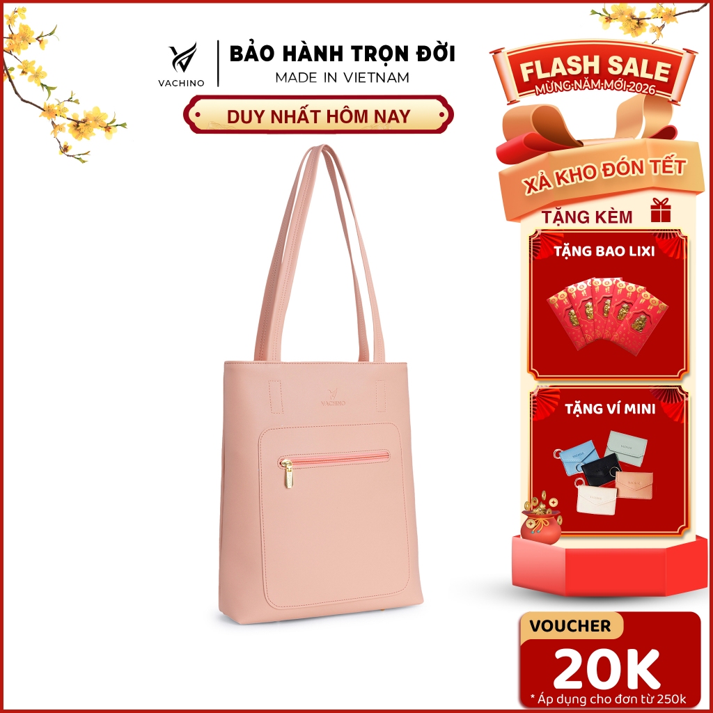 Túi vachino (Túi TOTE da thời trang đựng vừa A4 và laptop 14in - TX003)