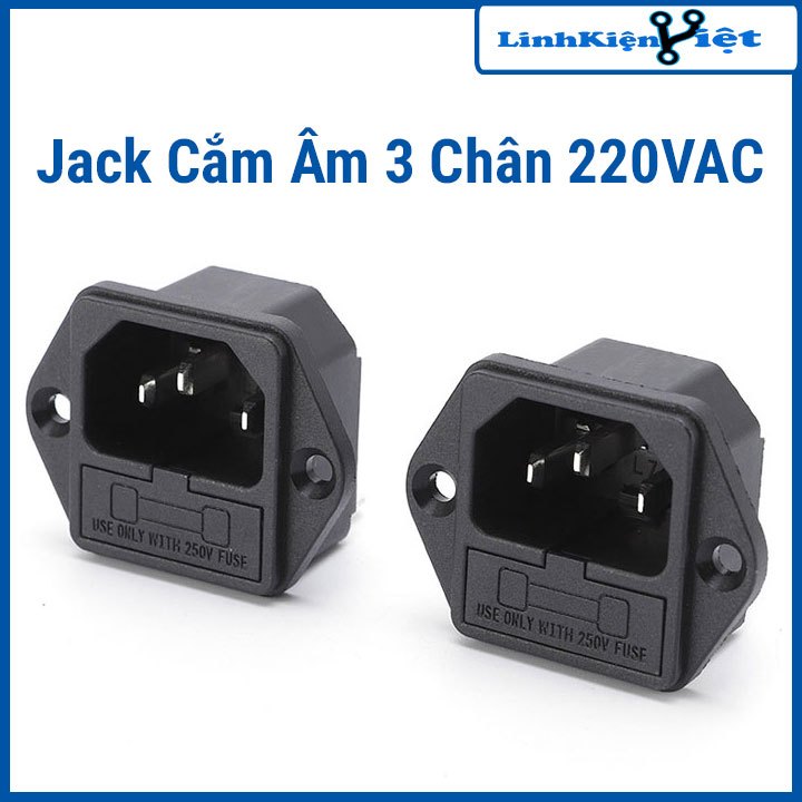 Jack Cắm Âm 3 Chân 220VAC-10A