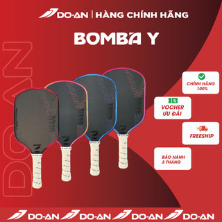 Vợt Pickleball DO-AN Bomba Y carbon thô CAO CẤP công thủ toàn diện siệu nhẹ [MỚI RA MẮT - TẶNG QUẤN CÁN&MIẾNG DÁN VIỀN]