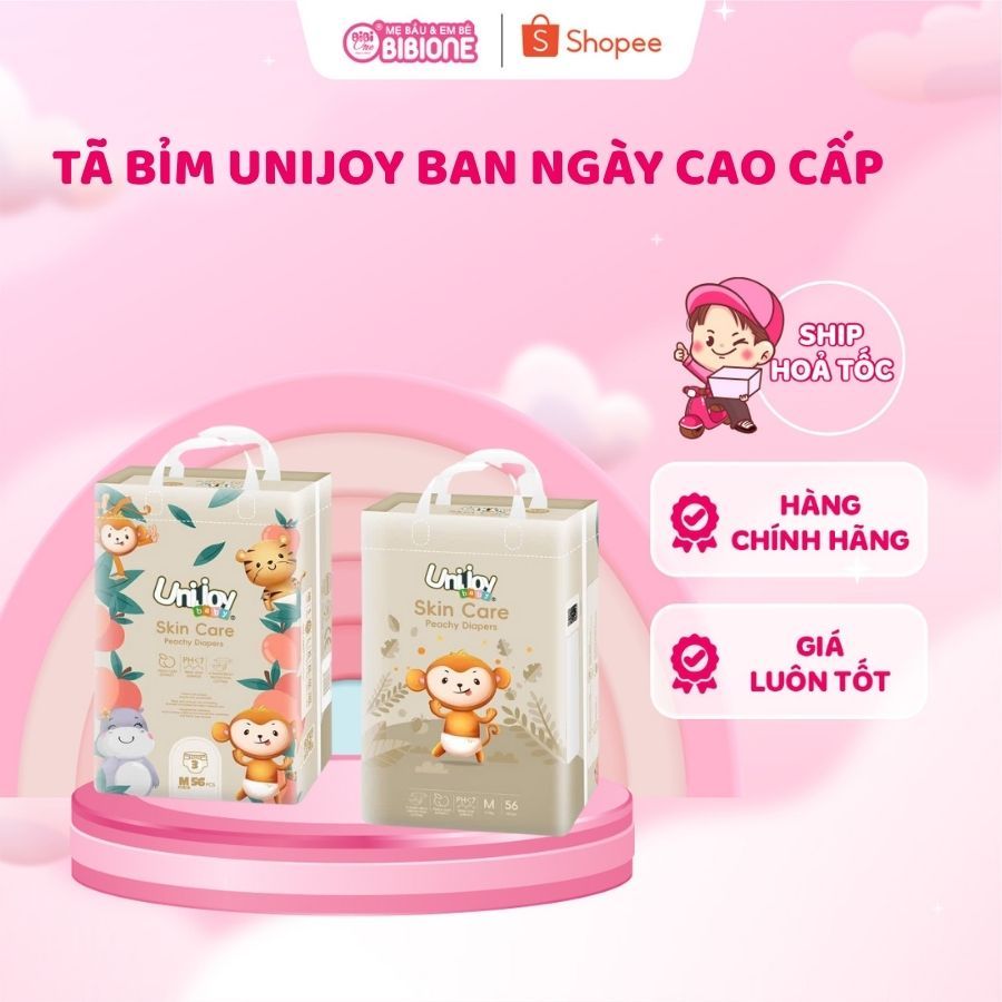 [GIÁ TỐT] Bỉm Unijoy Baby Skin Care / Oxygen Care – Mềm Mịn, Thoáng Khí, Chống Hăm, An Toàn Cho Da B