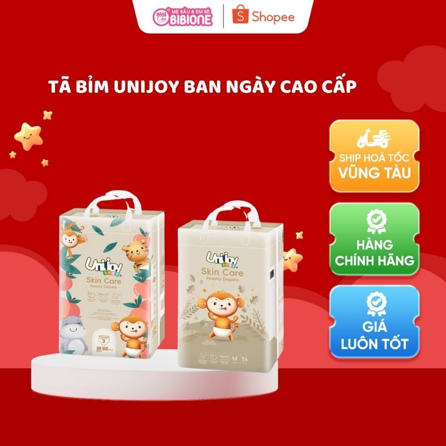 [GIÁ TỐT] Bỉm Unijoy Baby Skin Care / Oxygen Care – Mềm Mịn, Thoáng Khí, Chống Hăm, An Toàn Cho Da B