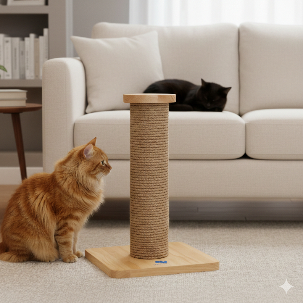 Trụ Cào Móng, Cây Mèo Cào Catree - Bền chắc, Giúp Thư Giãn và Bảo Vệ Móng Vuốt, Nội Thất PETCO GLOBA