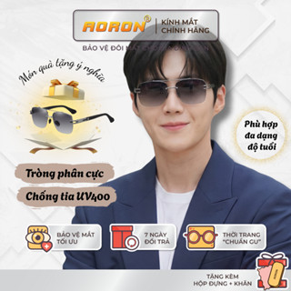 Kính Mát Thời Trang Nam AORON Tròng Phân Cực Chống Tia UV400 Thiết Kế Gọng Vuông Sang Trọng Độc Đáo - AK061