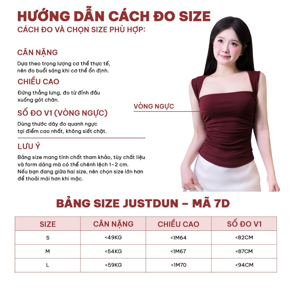 Áo 2 Dây Sát Nách Ôm Body Basic Cúp Ngực Nhún Eo Viền Vai JUSTDUN 7D - Cotton Mịn, Tôn Dáng | BigBuy360 - bigbuy360.vn