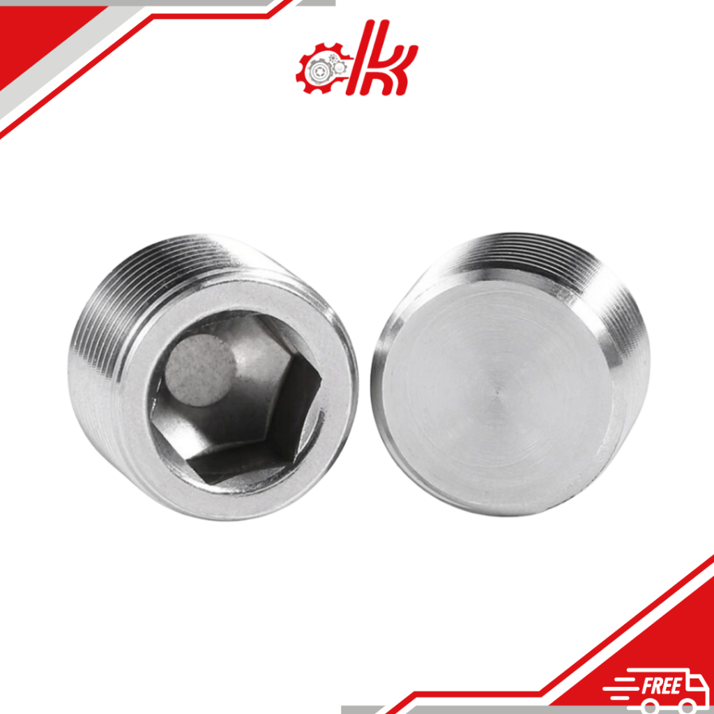 Ốc bít lục giác ren ngoài - Nút Bịt Ren Ngoài Lục Giác Chìm - Ốc Bít Ống Nước