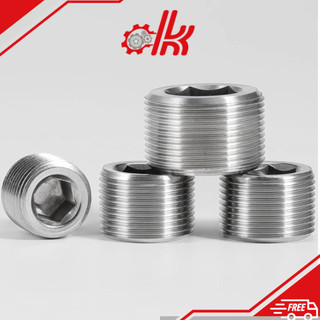 Ốc bít lục giác ren ngoài - Nút Bịt Ren Ngoài Lục Giác Chìm - Ốc Bít Ống Nước