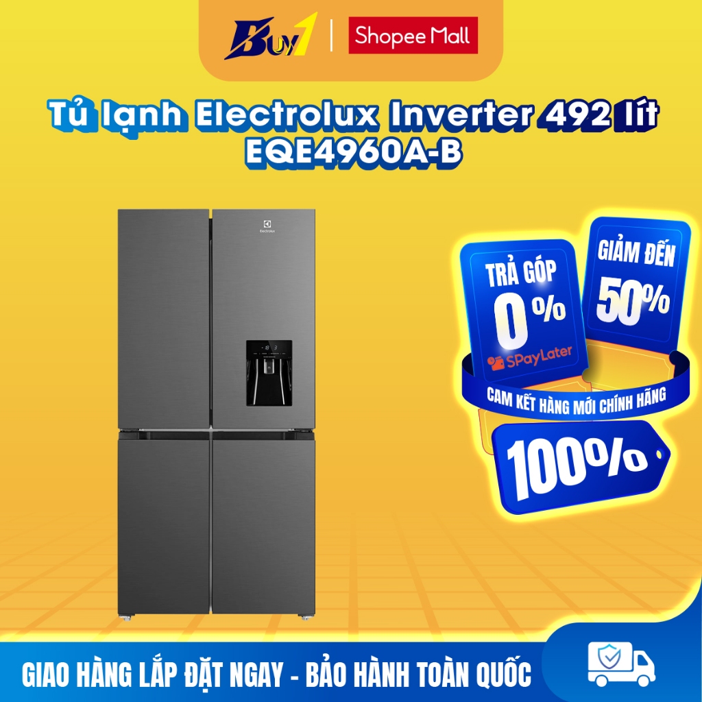 EQE4960A-B - Tủ lạnh Electrolux Inverter 492 lít EQE4960A-B - Hàng chính hãng