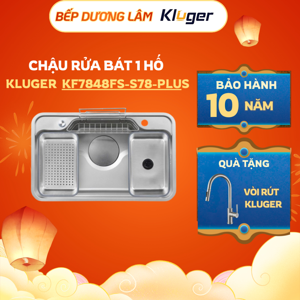 Chậu rửa bát Kluger KF7848FS – S78 Plus | HÀNG CHÍNH HÃNG