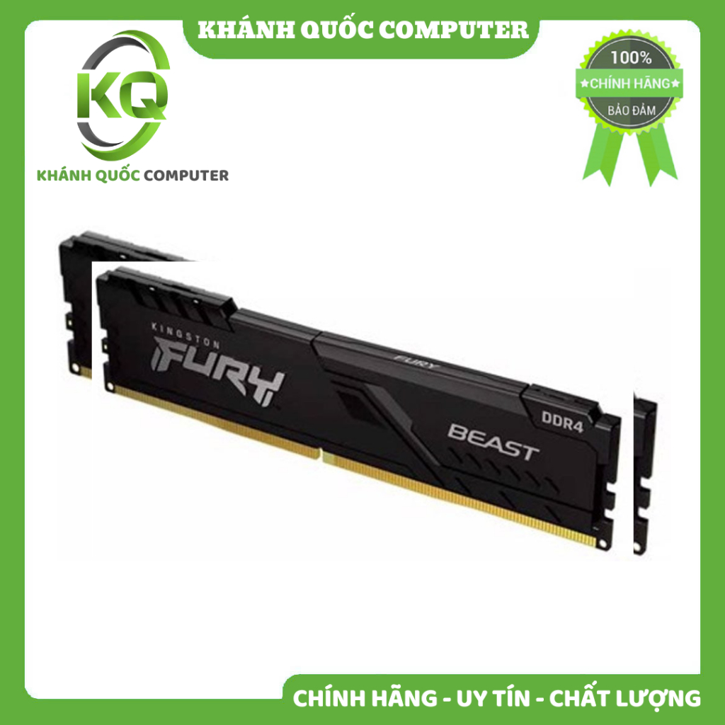 RAM Kingston 16GB D4/3200MHz C16 Fury Beast Black Chính hãng