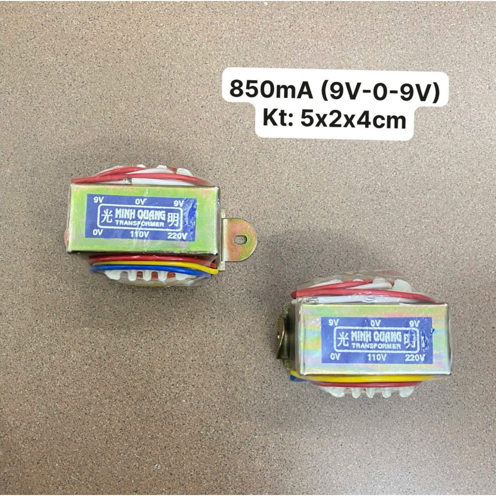 Nguồn đối xứng 9V (9V-0-9V) hàng 100% dây đồng