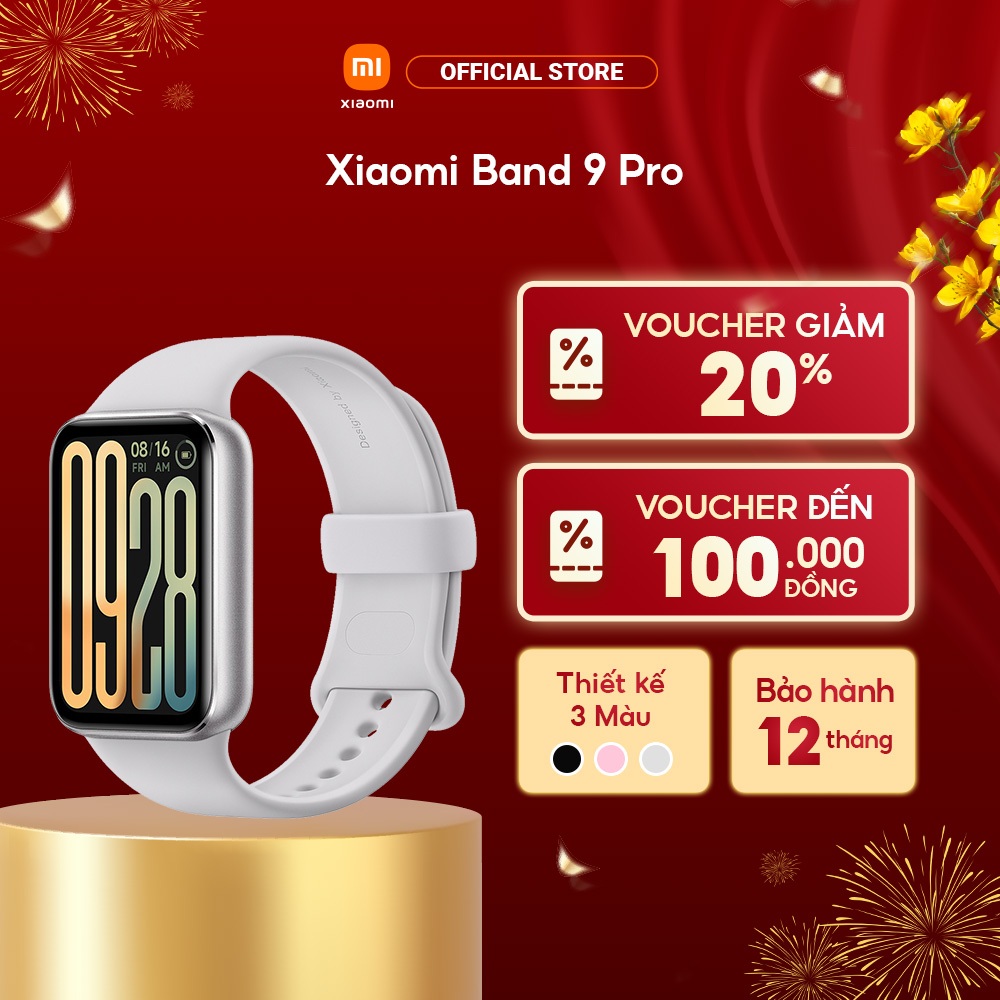 Vòng đeo tay thông minh Xiaomi Smart Band 9 Pro | Màn hình AMOLED 1.74'' | Thời lượng pin 21 ngày | 
