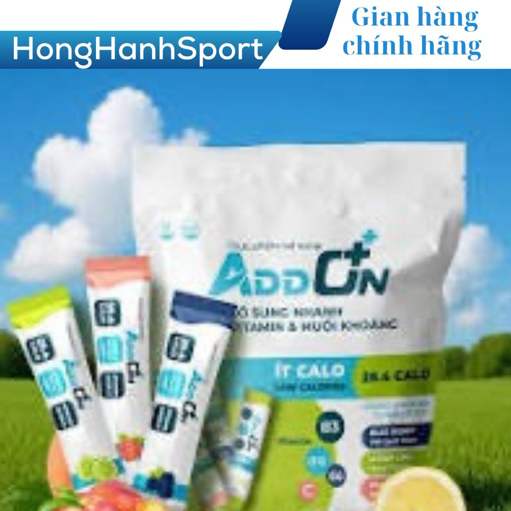 Addon Combo5 vị tổng hợp 15 gói tặng 1gói 15 Bột điện giải thể thể thao bù nước bù điện giải bổ sung