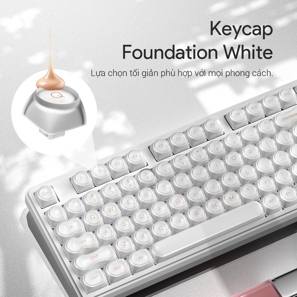 Bàn Phím Có Dây FURYCUBE IP98, 98 Phím, LED RGB, Keycap Bán Trong Suốt, Phù Hợp Văn Phòng & Học Tập | BigBuy360 - bigbuy360.vn