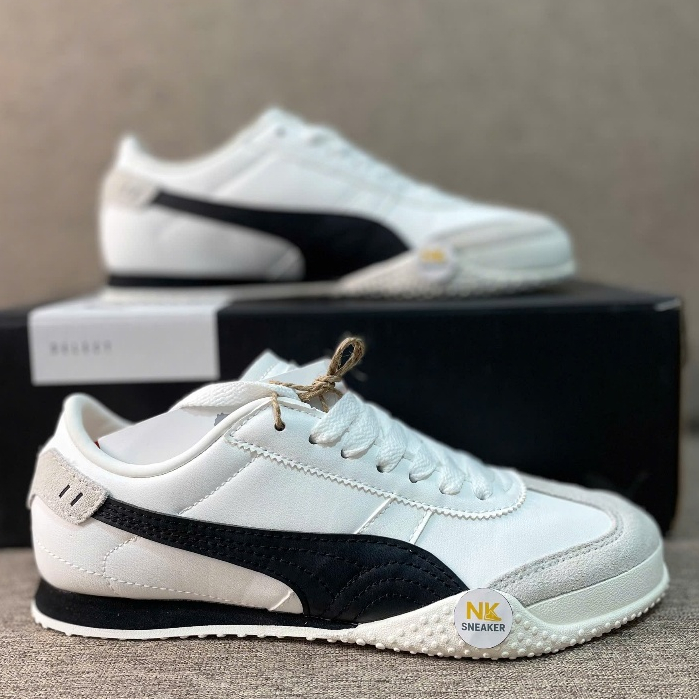 Giày Puma Bella UT Chính Hãng | Sneaker Puma Bella UT Basic Trắng Đen | Nam Nữ | Đi Êm, Dễ Mang